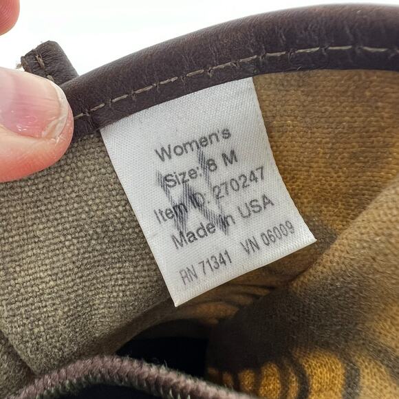 L.L Bean Maine Hunting Shoes Women's 8 Green Waterproof Leather Lace Up High Top - Picture 11 of 11